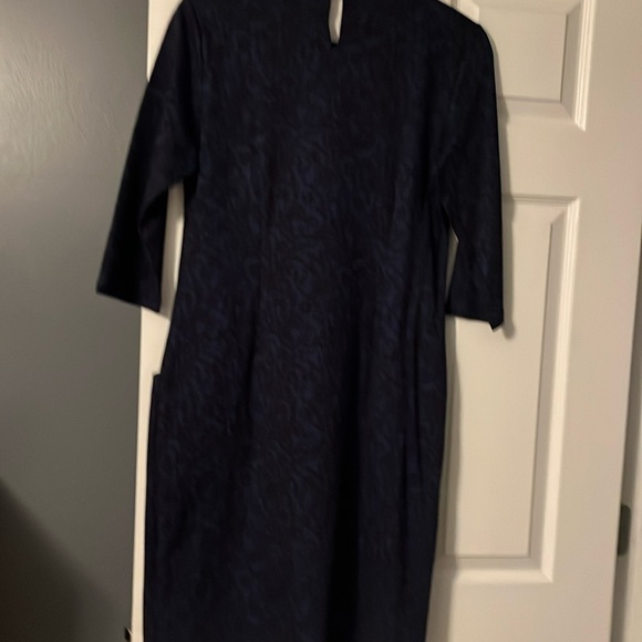 J McLaughlin black and navy long sleeve dress size large perfect condition - Picture 6 of 6